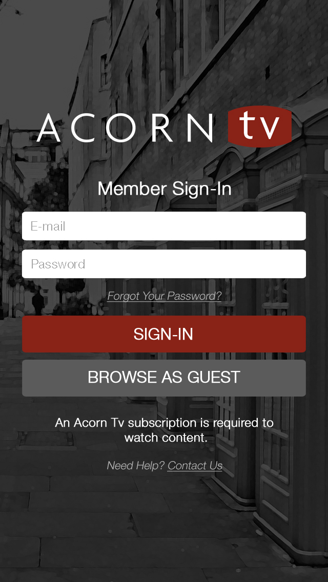 Acorn TV iPhone App Design
